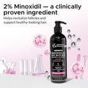 Minoxidil Shampoo for Women (2-Pack) – Growth Essence 2% Hair Support with Biotin, Caffeine & DHT Blockers (2 x 12.17 fl oz)
